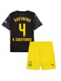 Borussia Dortmund Nico Schlotterbeck #4 Venkovní dres pro děti 2024-25 Krátký Rukáv (+ trenýrky)